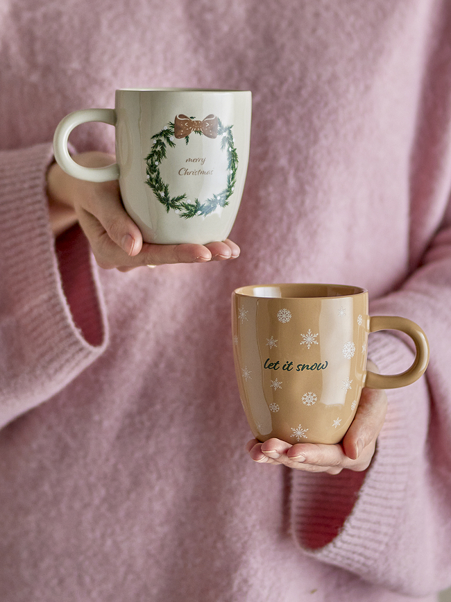 Jolina Tasses de Noël 400 ml, Lot de 2