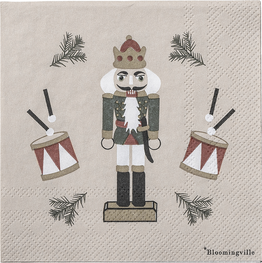 Jolly Serviettes en papier, 25 cm, Lot de 20