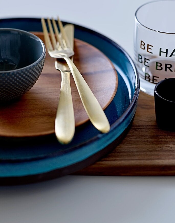 Juego de Cubiertos, acabado dorado, Set de 4 piezas