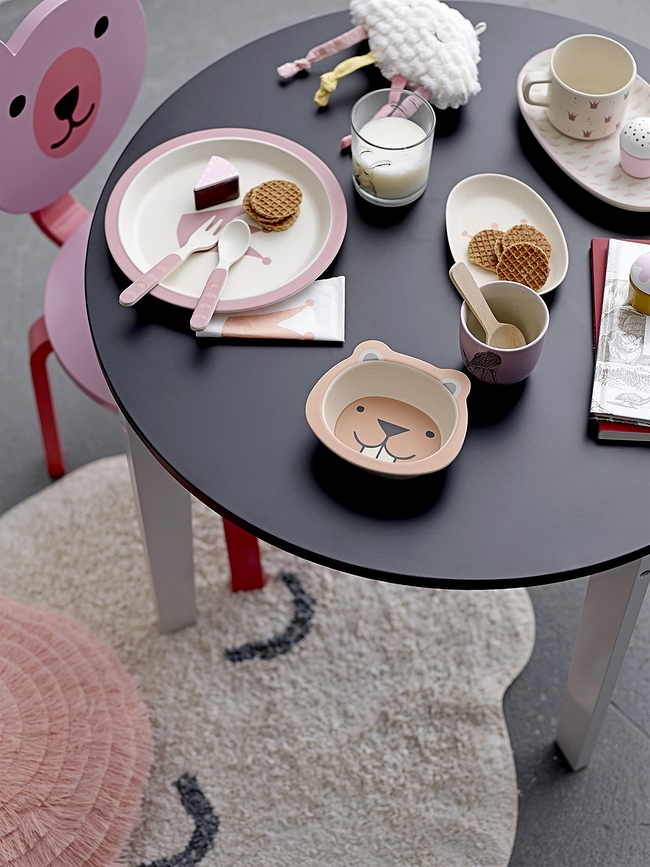 Set de té de madera Bloomingville, beige, Set de 8 piezas