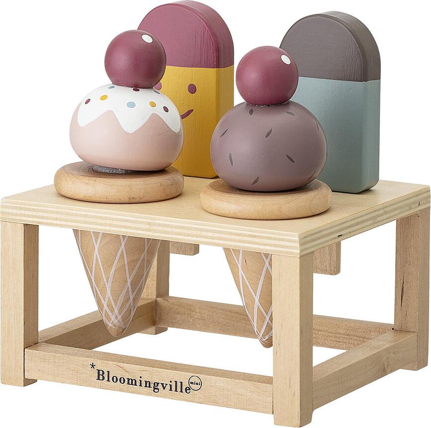 Juguete de Helados Hasham, de madera, Set de 5 piezas