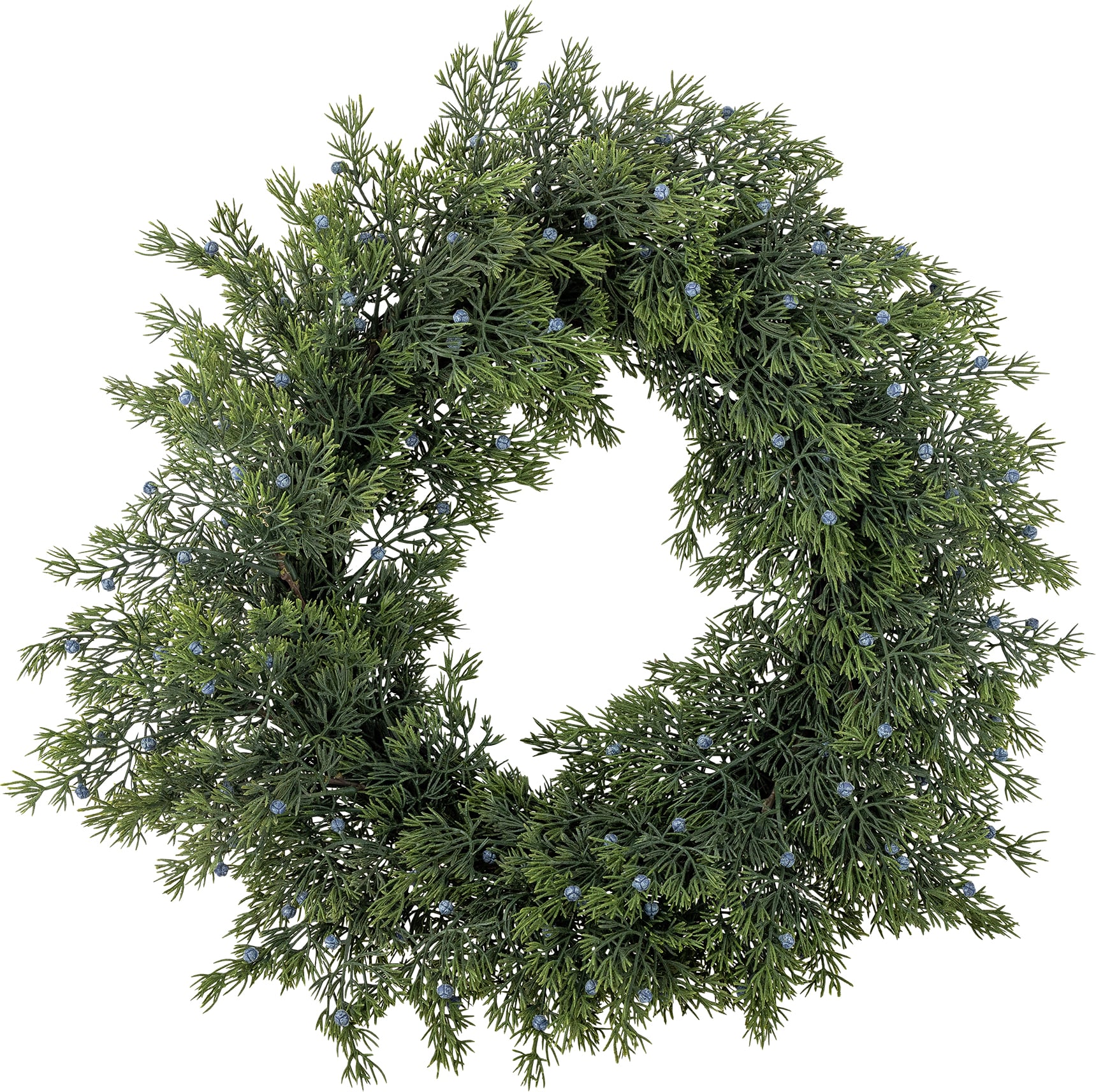 Juniper Kranz 55 cm, grün