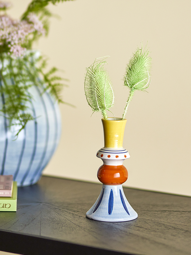 Kairi Vase 21 cm, bleu-orange