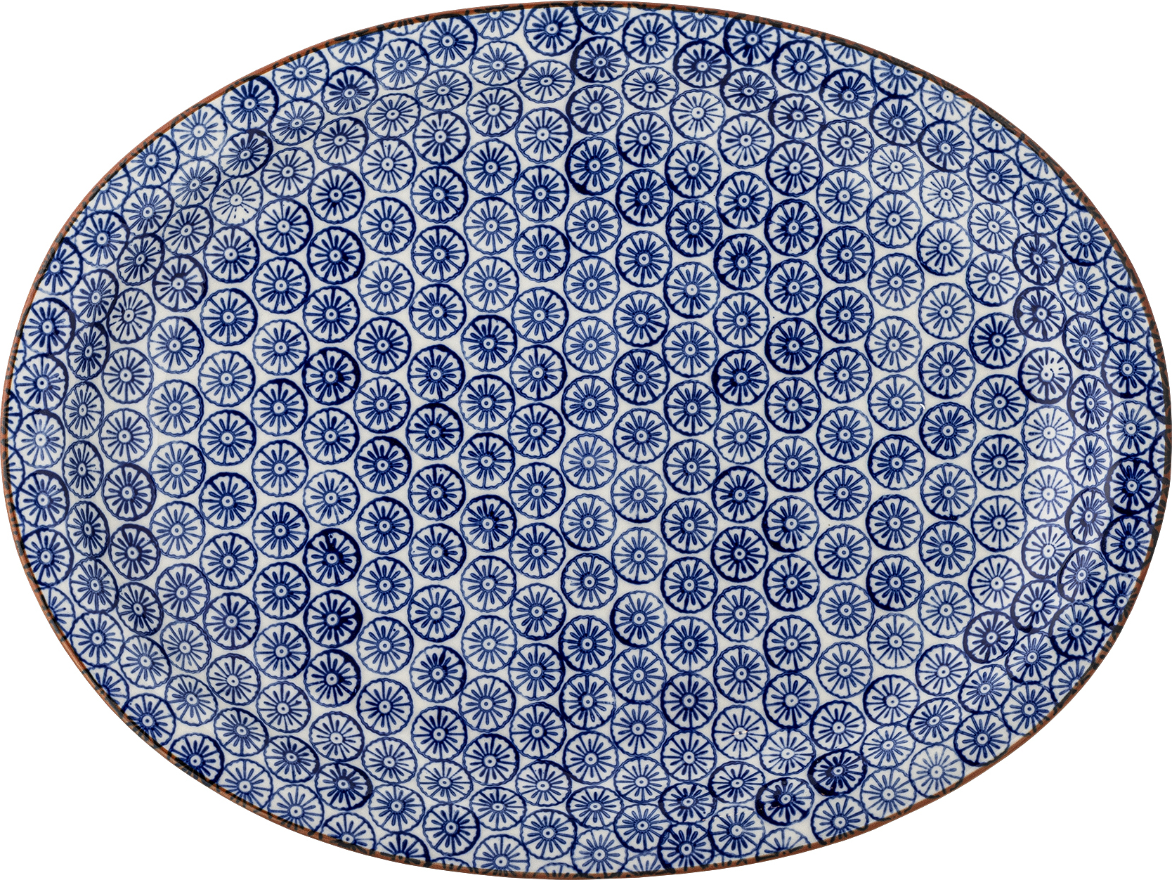Karine Servierplatte 35 cm, blau