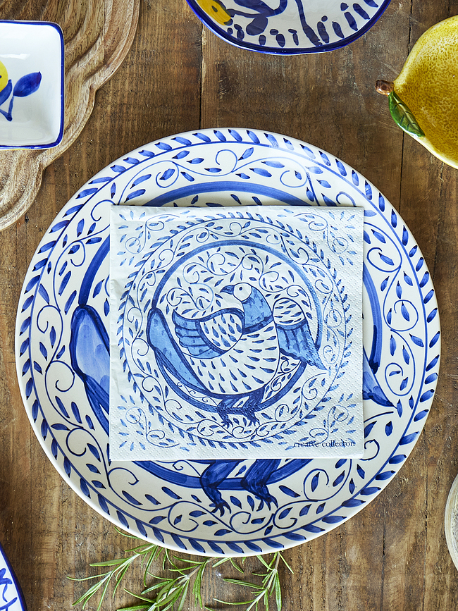 Karlie Χαρτοπετσέτες, 33 x 33 cm, μπλε, 20 τμχ