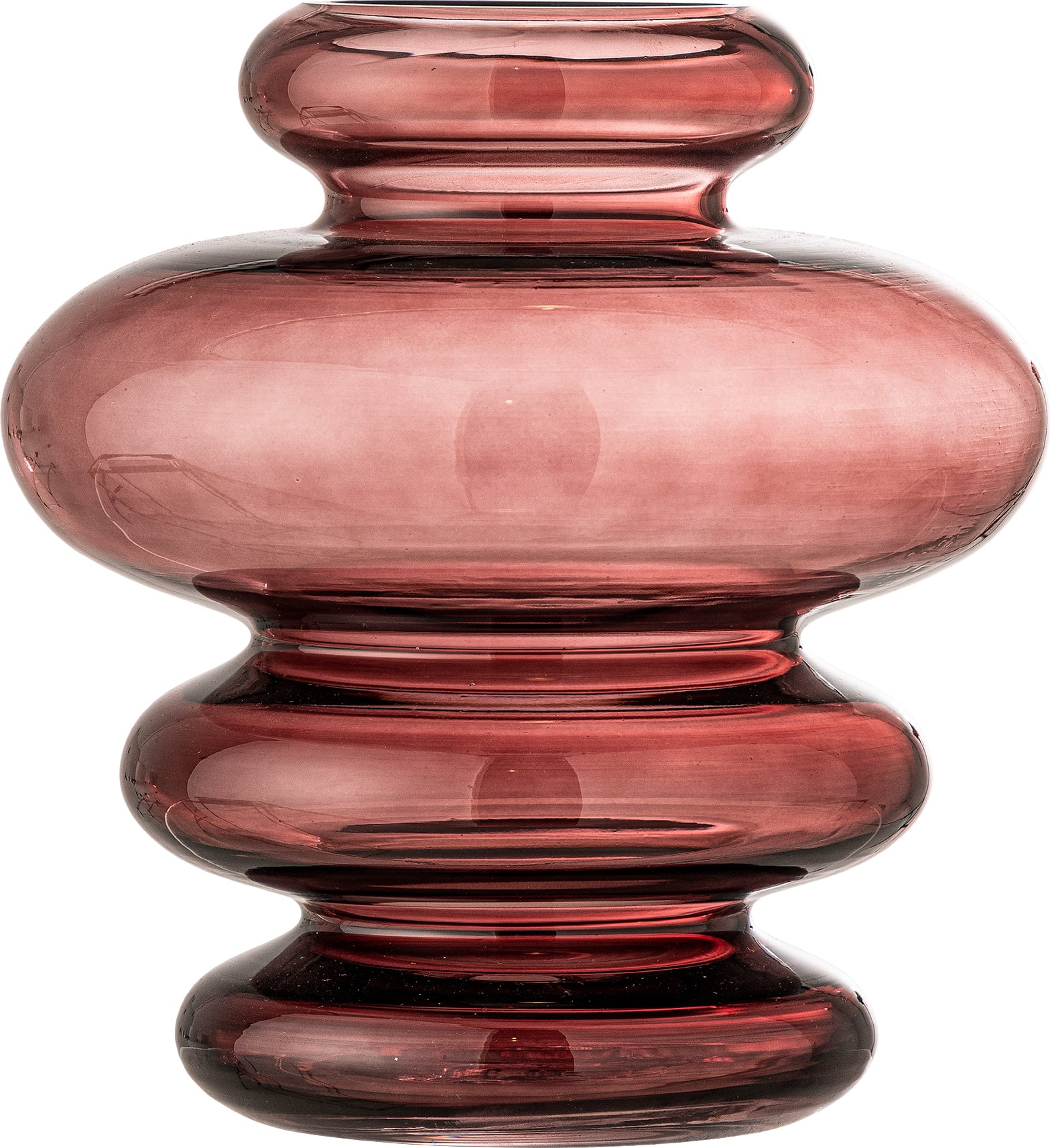 Kayn Vase 19,5 cm, bordeauxrot