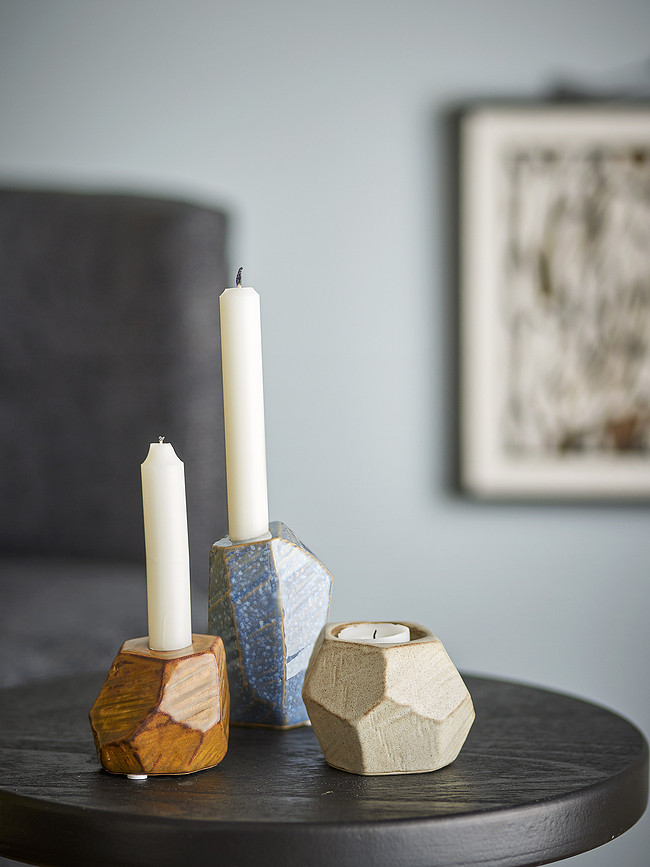 Kimber Svečniki za klasične sveče in čajne lučke, 3 kosi