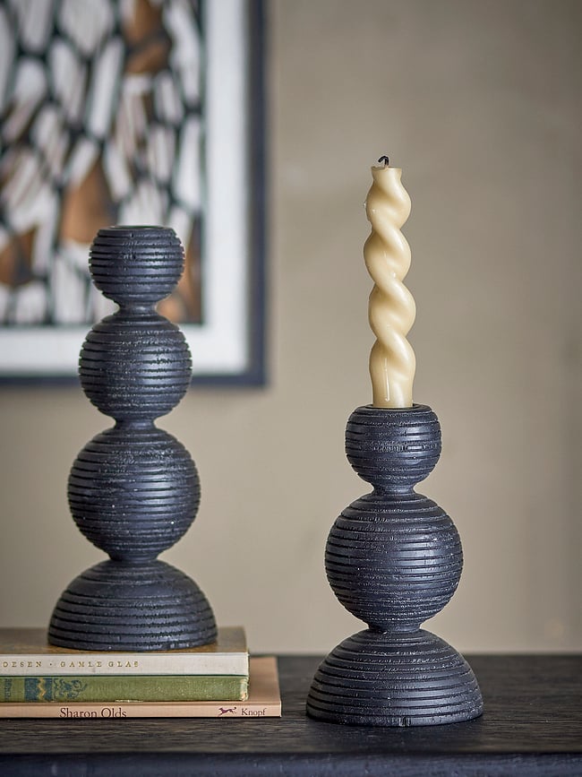 Kipp Svijećnjaci za klasične svijeće crni 2 kom.