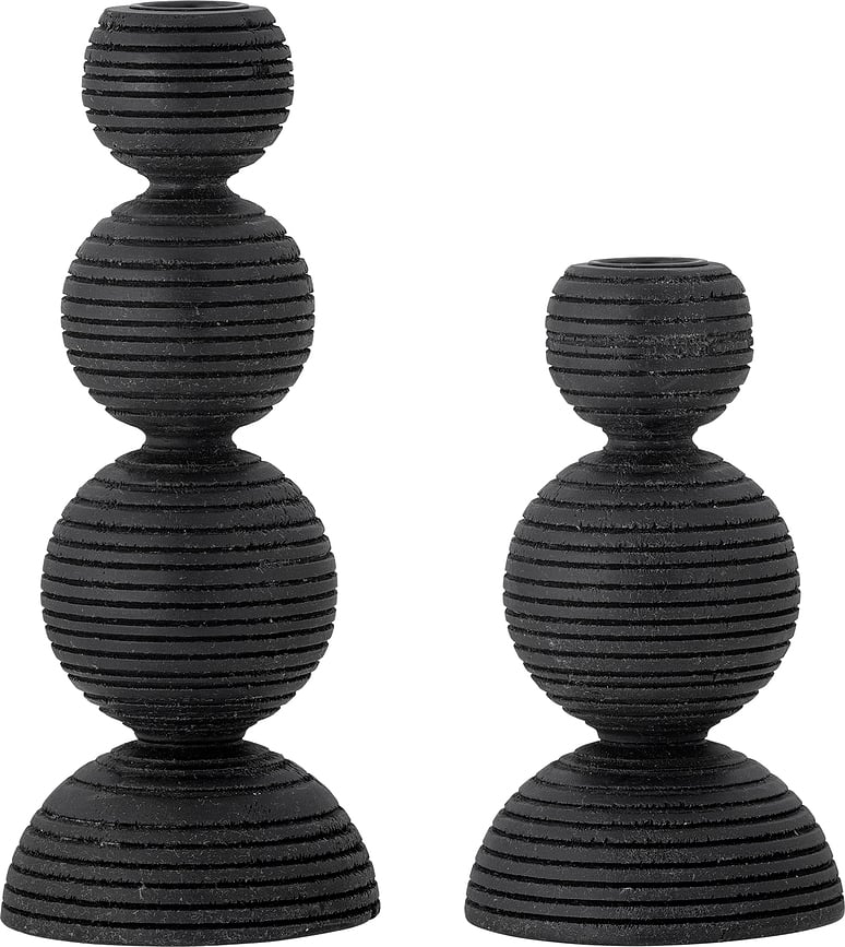 Kipp Svijećnjaci za klasične svijeće crni 2 kom.