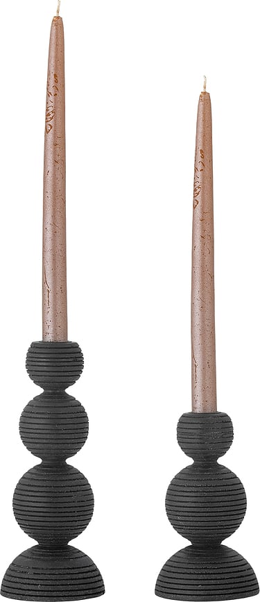 Kipp Svijećnjaci za klasične svijeće crni 2 kom.