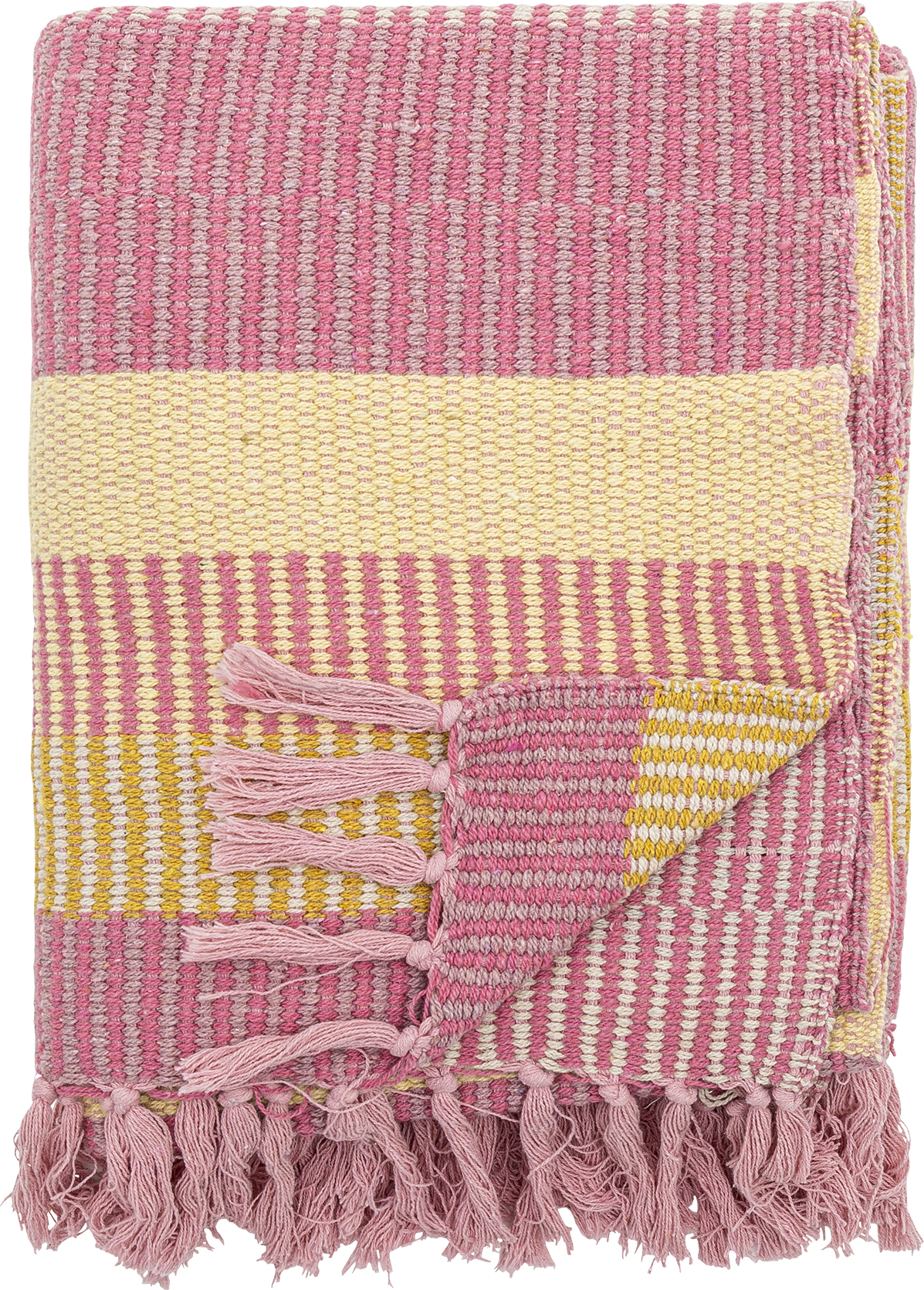 Koc Isnel 130 x 160 cm różowy - Bloomingville 82066528 | FF