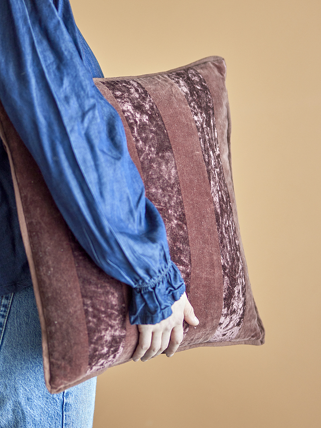 Kosar Coussin décoratif, 45 cm, marron