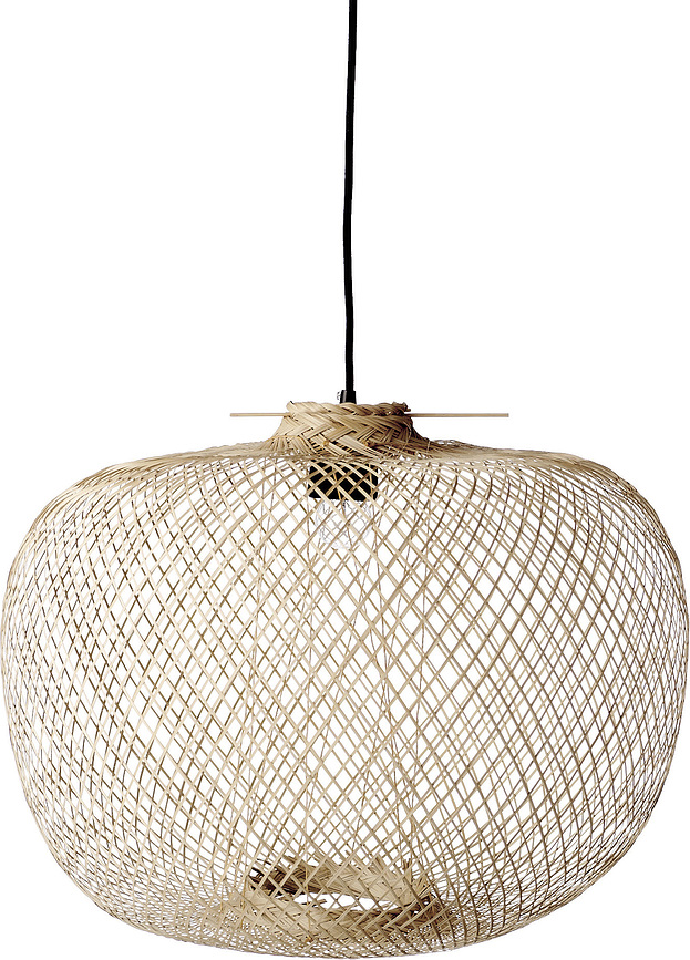 Lámpara Colgante de bambú Bloomingville, 42 cm