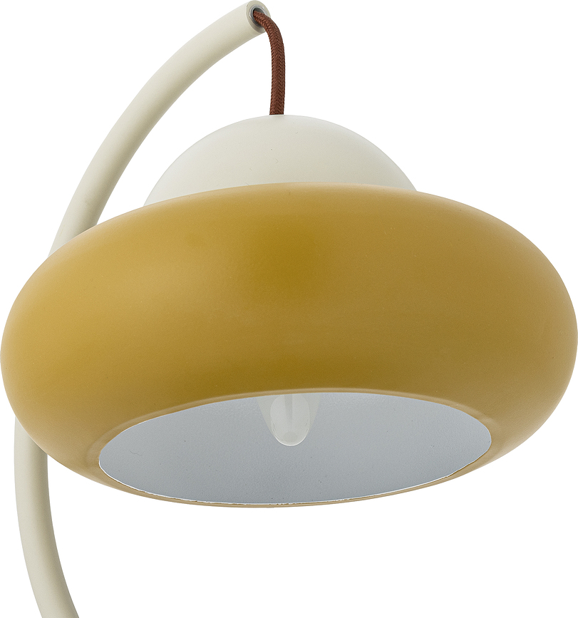 Lámpara de Escritorio Bubble, blanco y amarillo