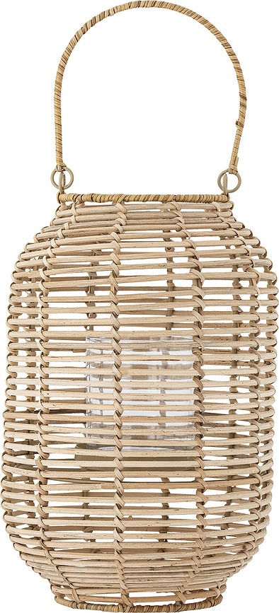 Lander Laterne 32 cm aus Rattan