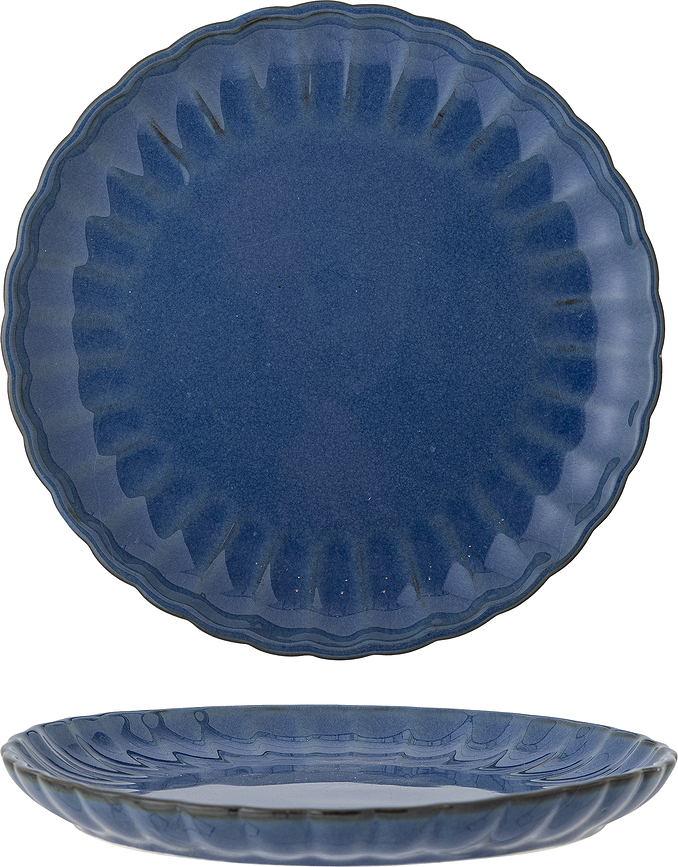 Latina Assiette Plate 27 cm, bleu foncé