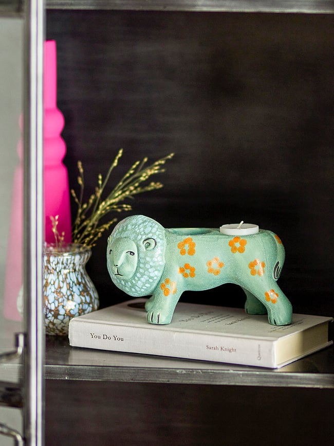 Leander Svijećnjak za lučice lav plavi