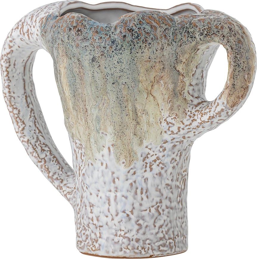 Ledger Vaza dekorativna 21 cm sivo-zelena