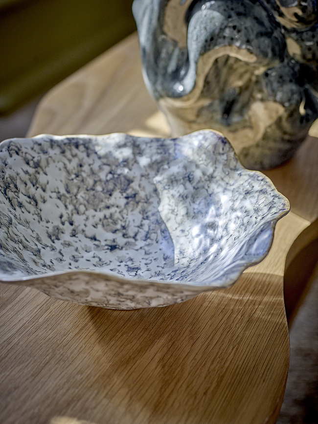 Lennon Διακοσμητικό Μπολ, 27 cm, γκρι