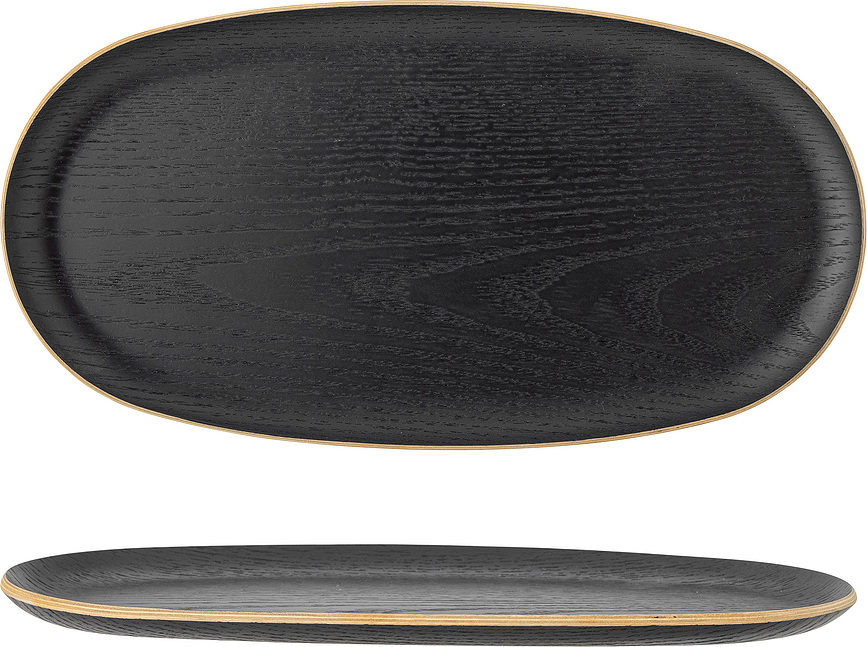 Leyton Plateau 34 cm, noir