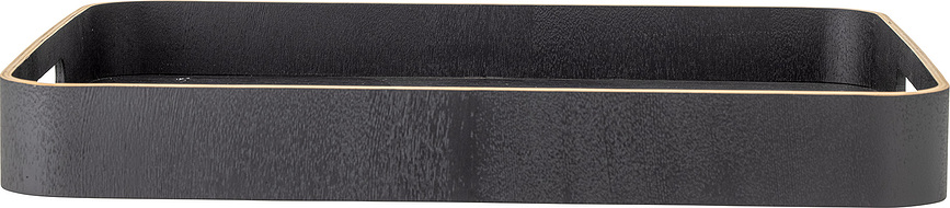 Leyton Serviertablett 38 x 50 cm schwarz