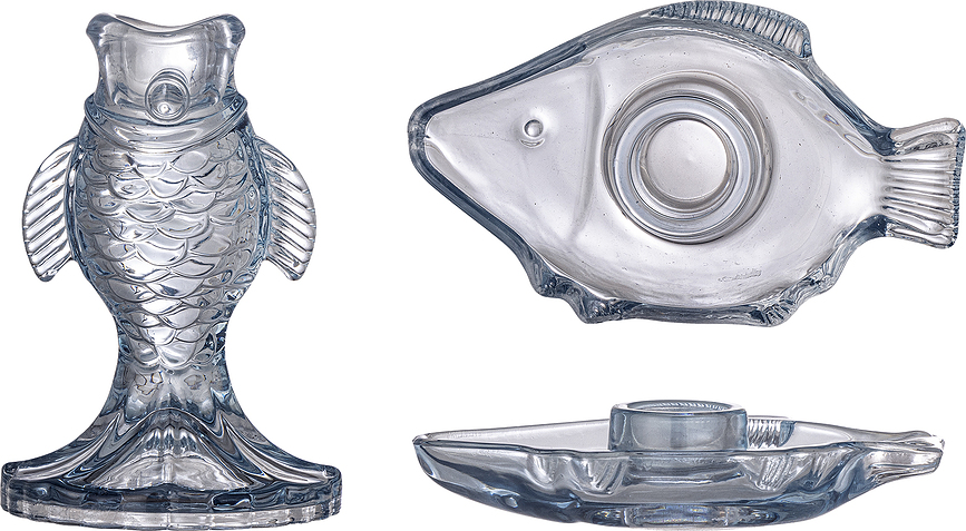 Linley Κηροπήγια για κλασικά κεριά, μπλε, 2 τμχ