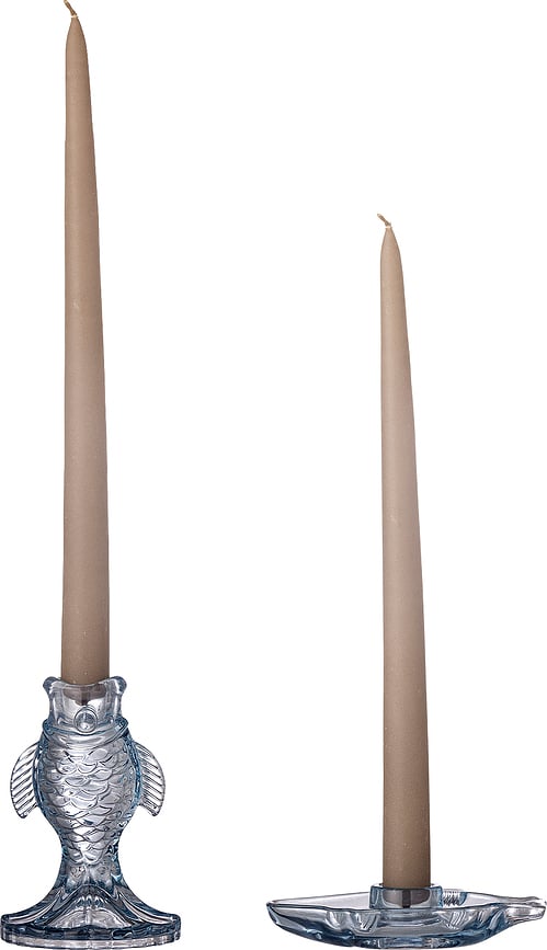 Linley Svijećnjaci za klasične svijeće plavi 2 kom.