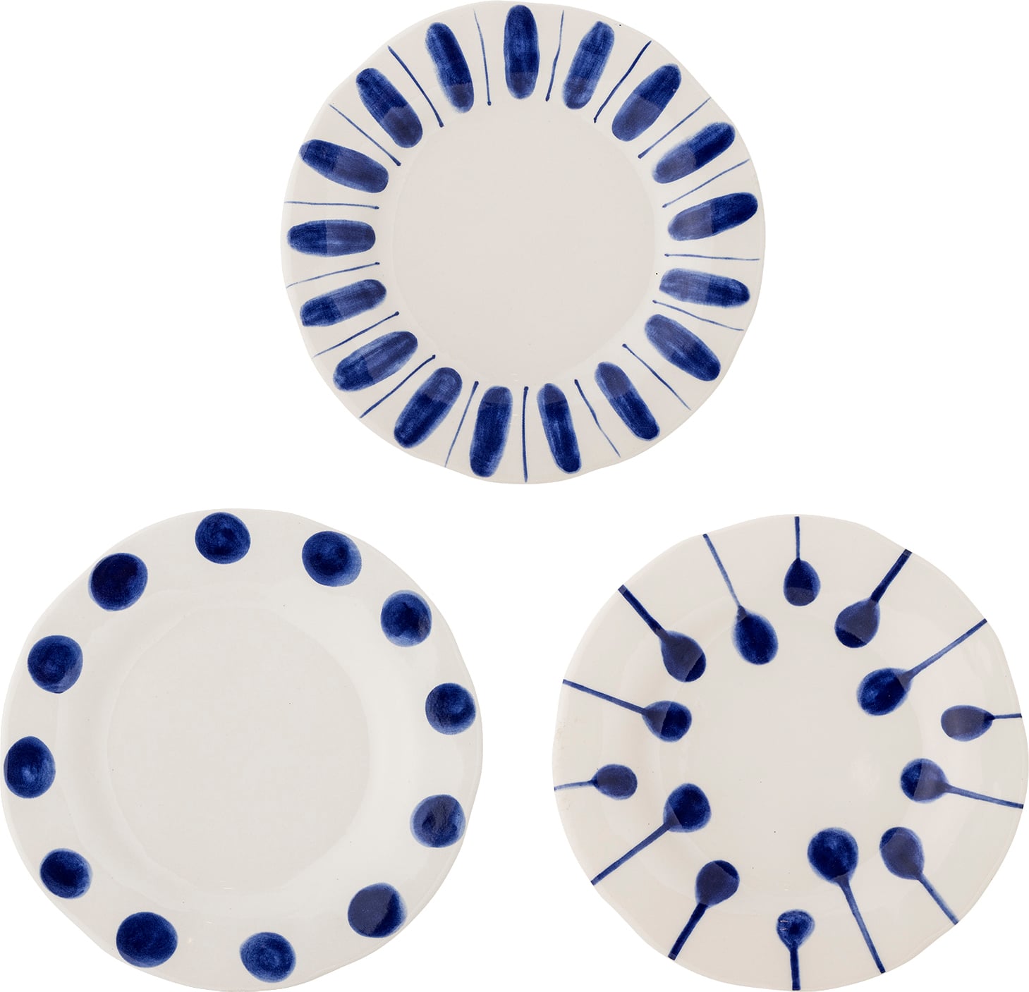 Linora Frühstücksteller 22 cm, blau, 3 St.