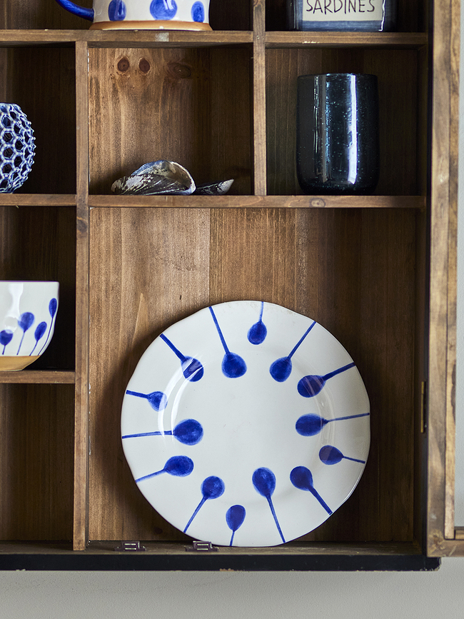 Linora morgenmadstallerkener 22 cm, blå, 3 stk.