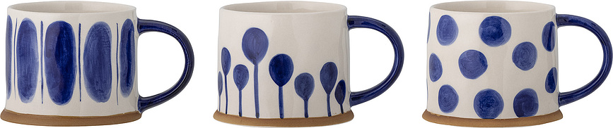 Linora Tasses 480 ml, bleues, Lot de 3