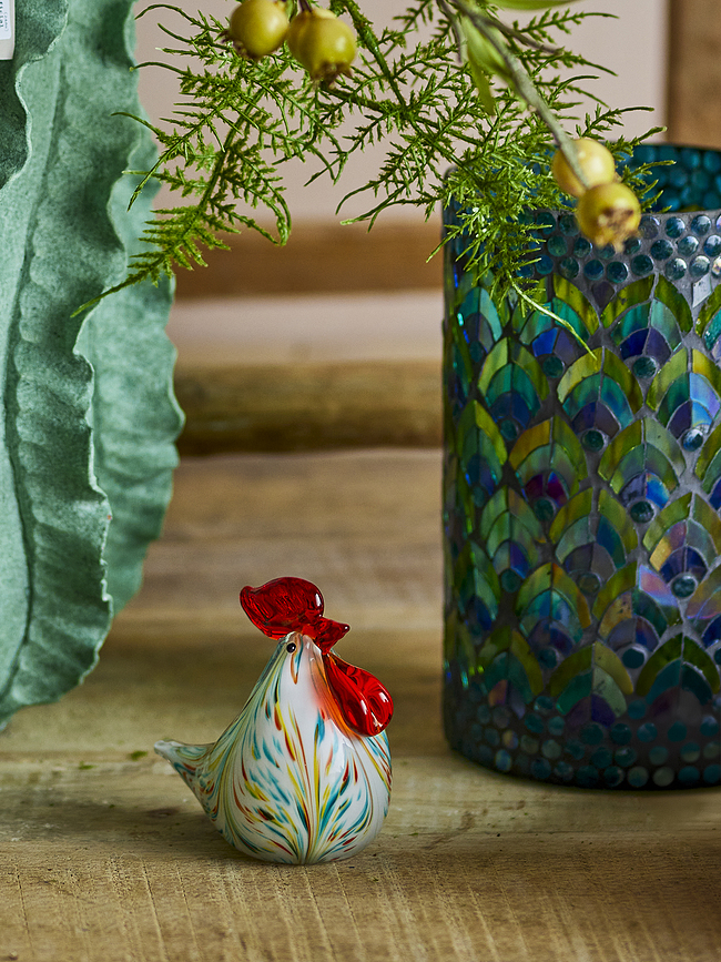 Livie Figurine décorative 9,5 cm, orange-violette