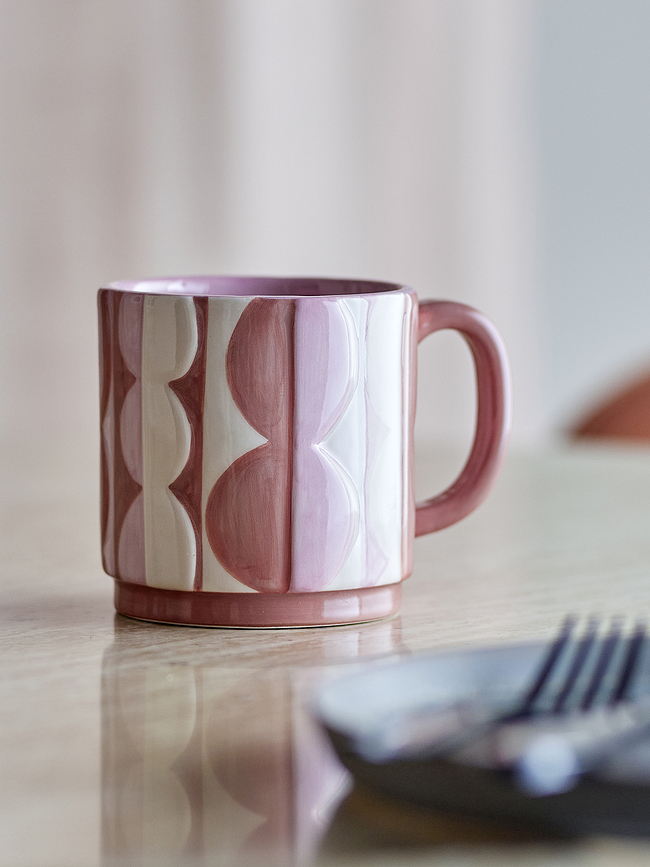 Lot de 4 tasses Saul 235 ml, roses