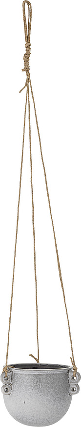 Maceta Colgante Nilou, 11 cm, gris