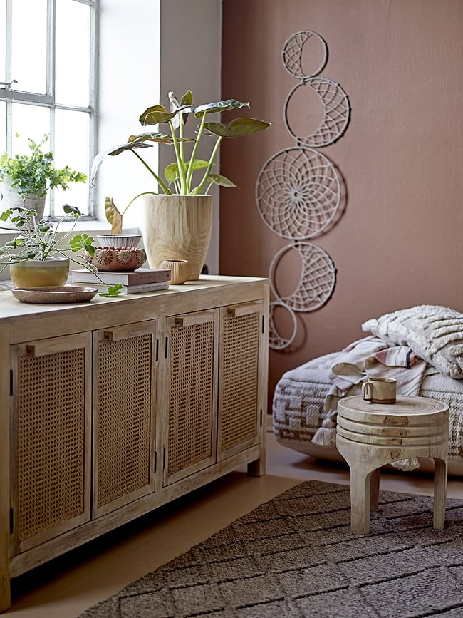 Macetero de gres Bloomingville, 18 cm, amarillo