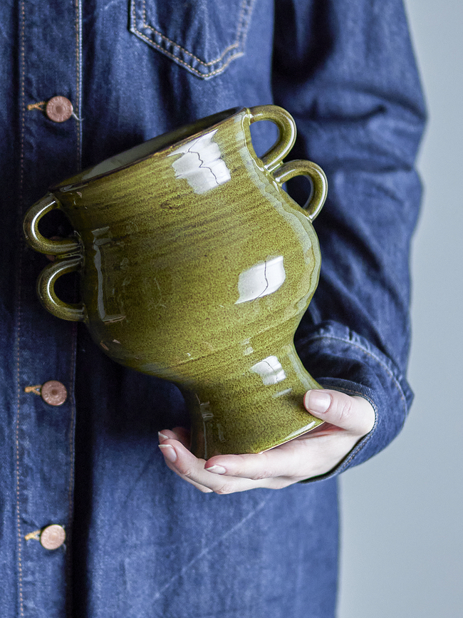 Macetero Raia, 20 cm, verde