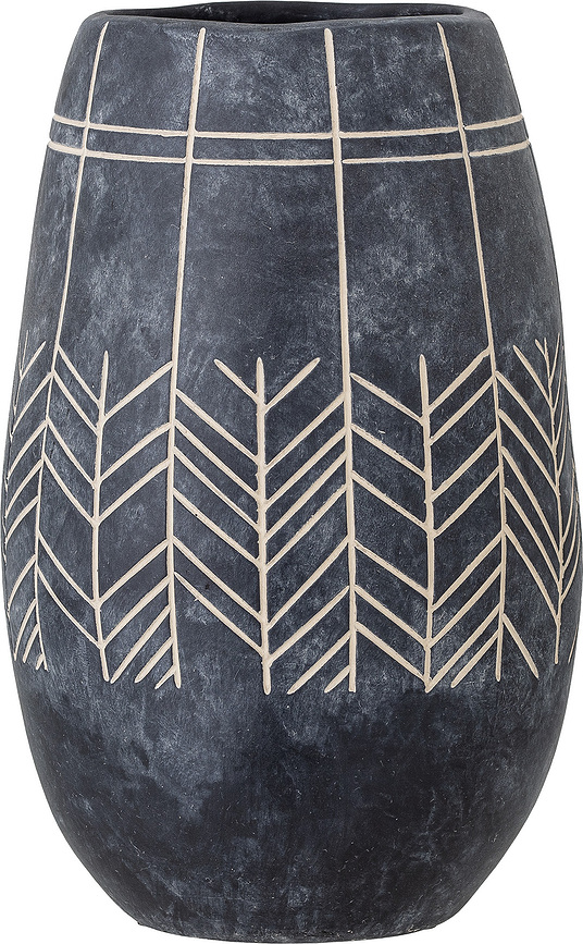 Mahi Dekorative Vase 25 cm schwarz