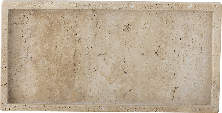 Majsa Plateau 15 cm, beige, marbré