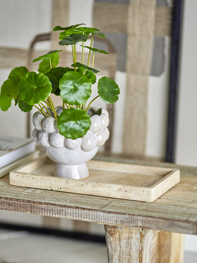 Majsa Plateau 15 cm, beige, marbré