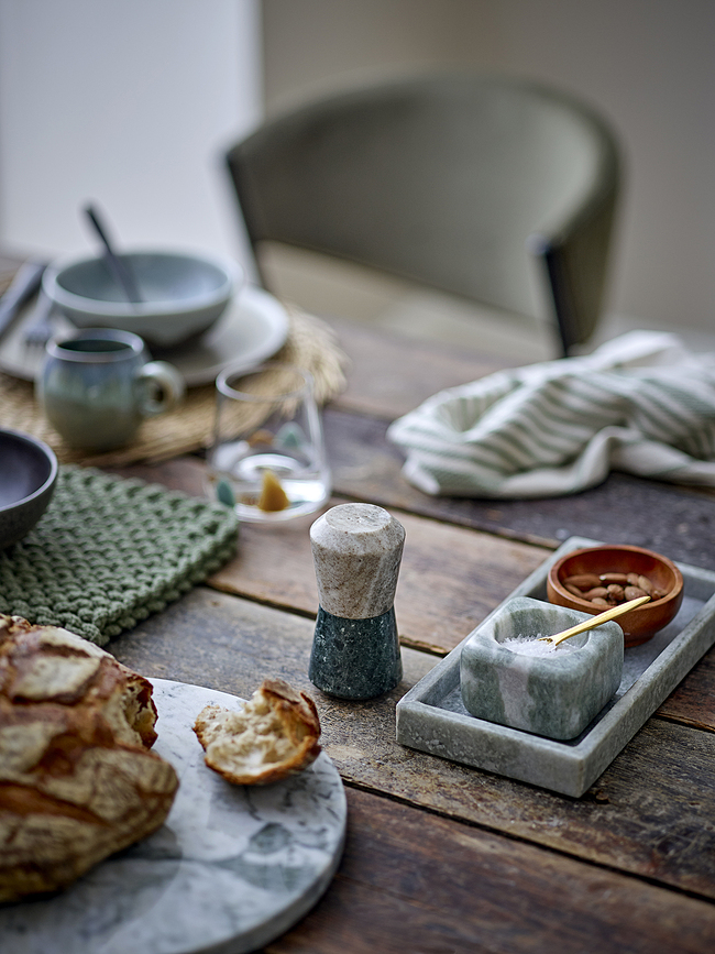 Majsa Plateau 25,5 cm, vert, marbré