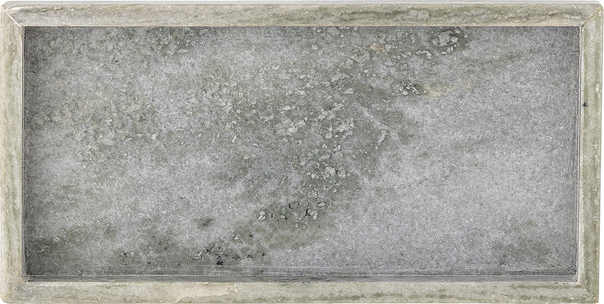 Majsa Plateau 25,5 cm, vert, marbré