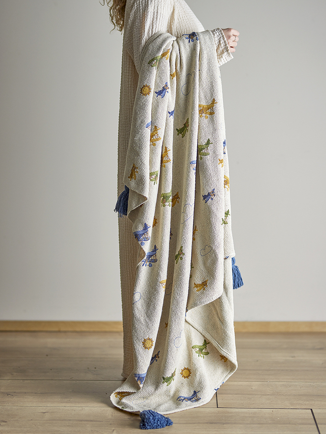 Manta Plane, 160 x 130 cm, beige