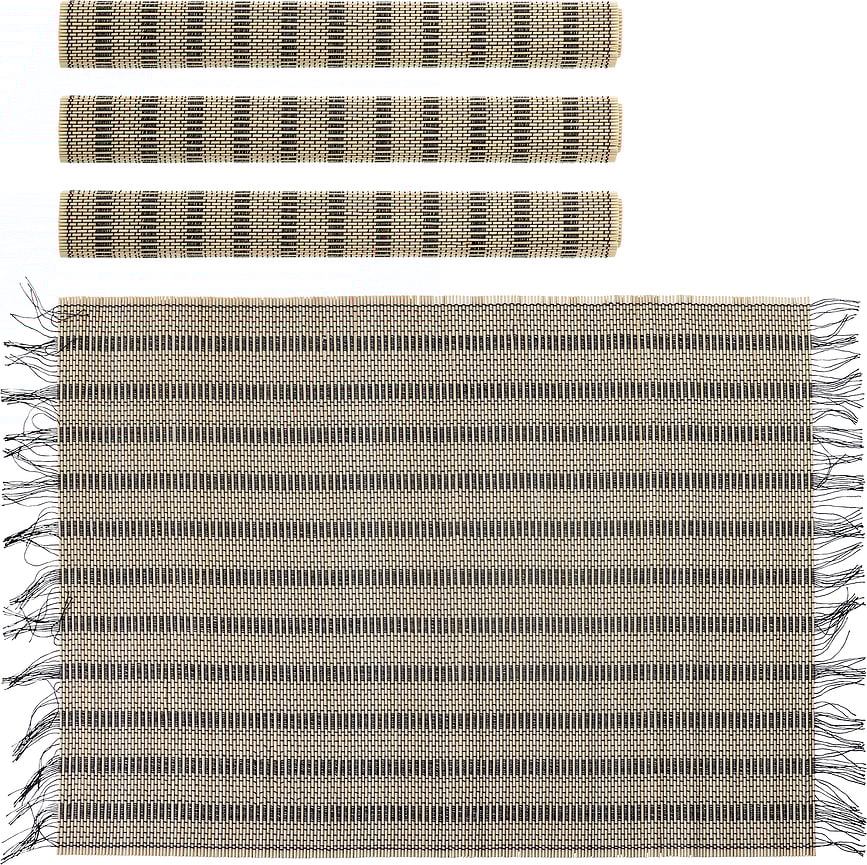 Manteles Individuales de bambú Mendo, 45 x 45 cm, 4 unidades