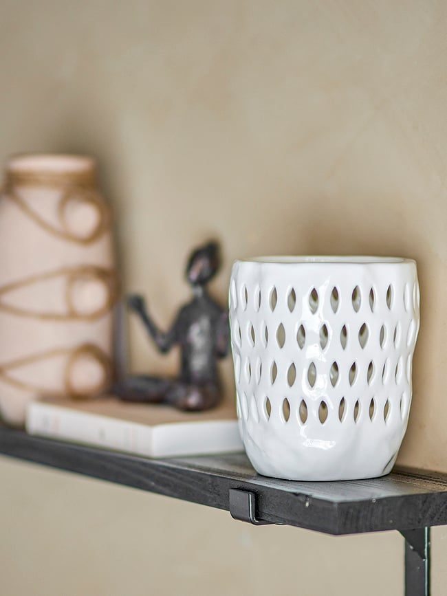 Matil Svijećnjak za lučice 15,5 cm bijeli