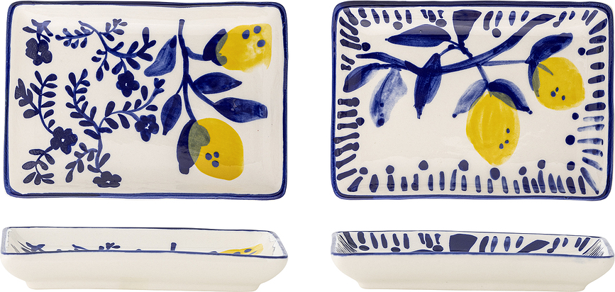 Maxima Petites Assiettes pour apéritif, 15 x 11 cm, Lot de 2