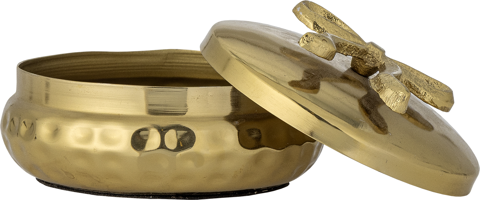 Meera Vorratsdose 10 cm, gold, mit Deckel