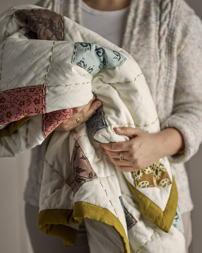 Melua Prekrivač s romb uzorkom 152 cm