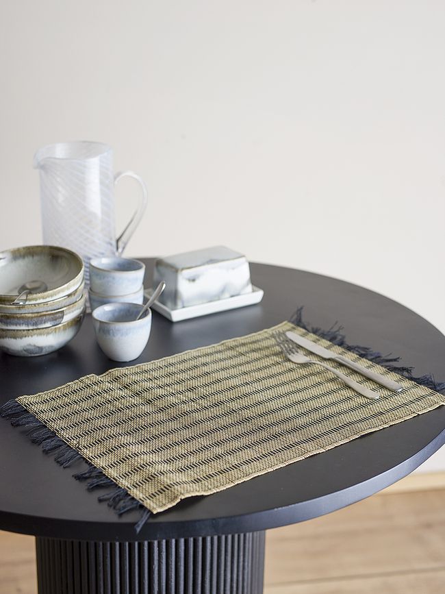 Mendo Sets de Table, 45 x 45 cm, en bambou, Lot de 4