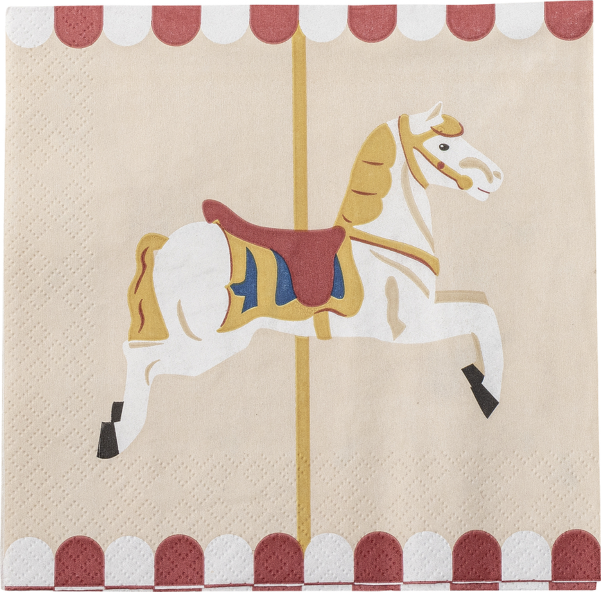 Merry Go Round Χαρτοπετσέτες, 33 cm, 20 τμχ