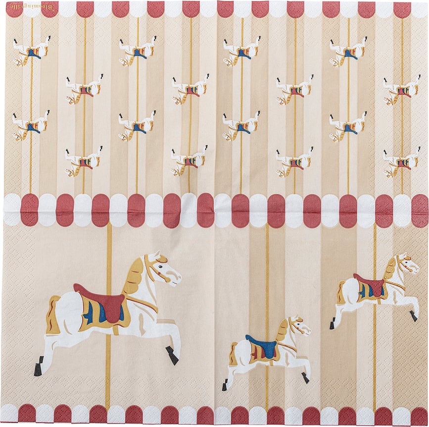 Merry Go Round Papirnate serviete, 33 cm, 20 kos