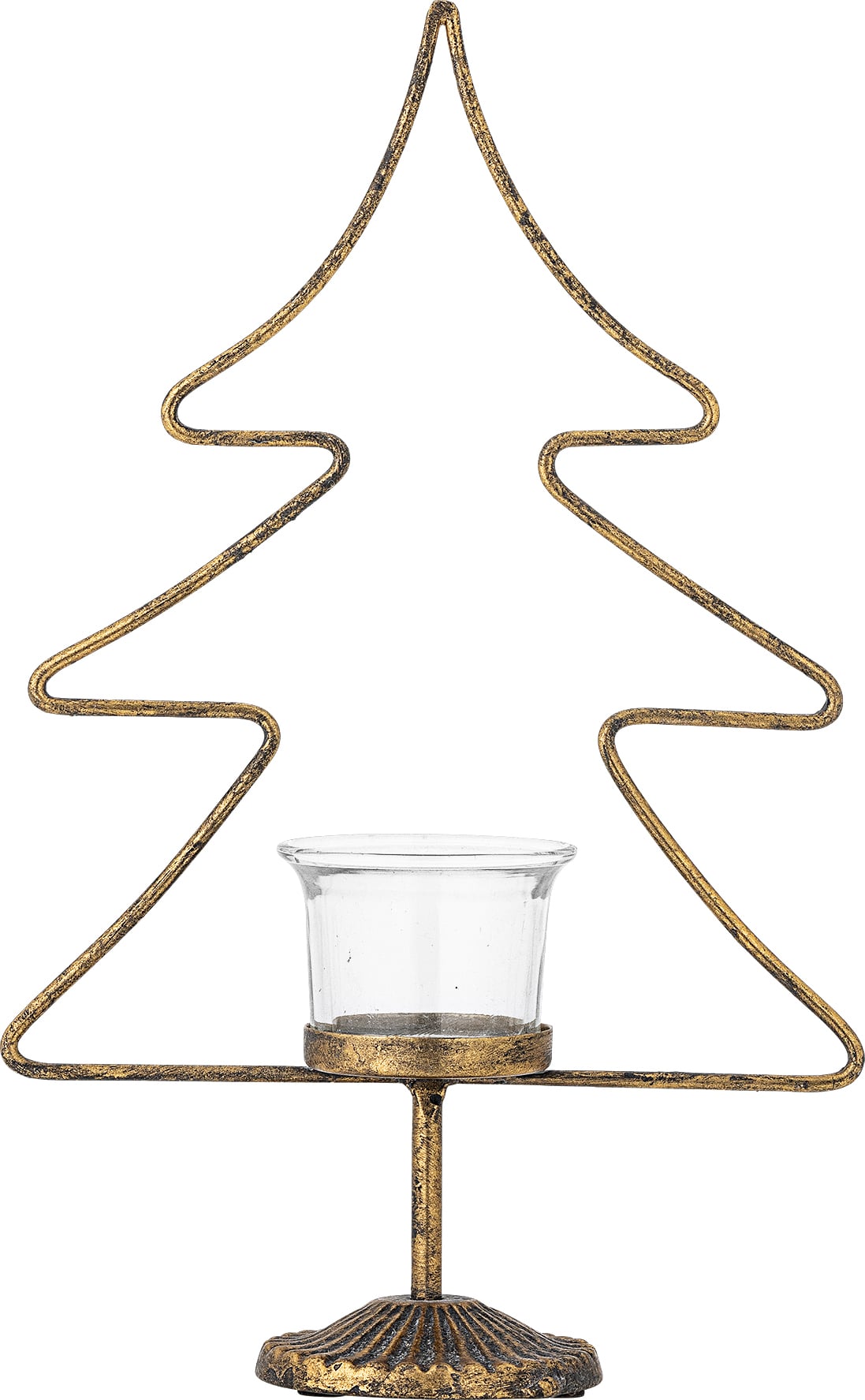 Miki Teelichthalter Tannenbaum 28,5 cm, gold